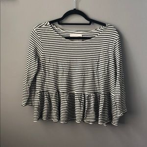 Free people striped peplum top
